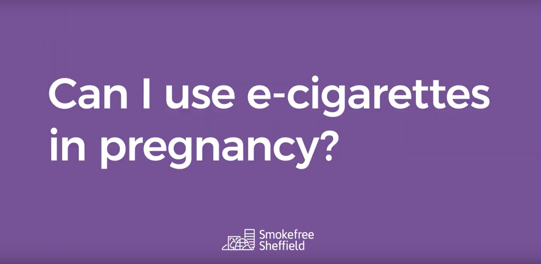Screenshot from Smoking in Pregnancy Video