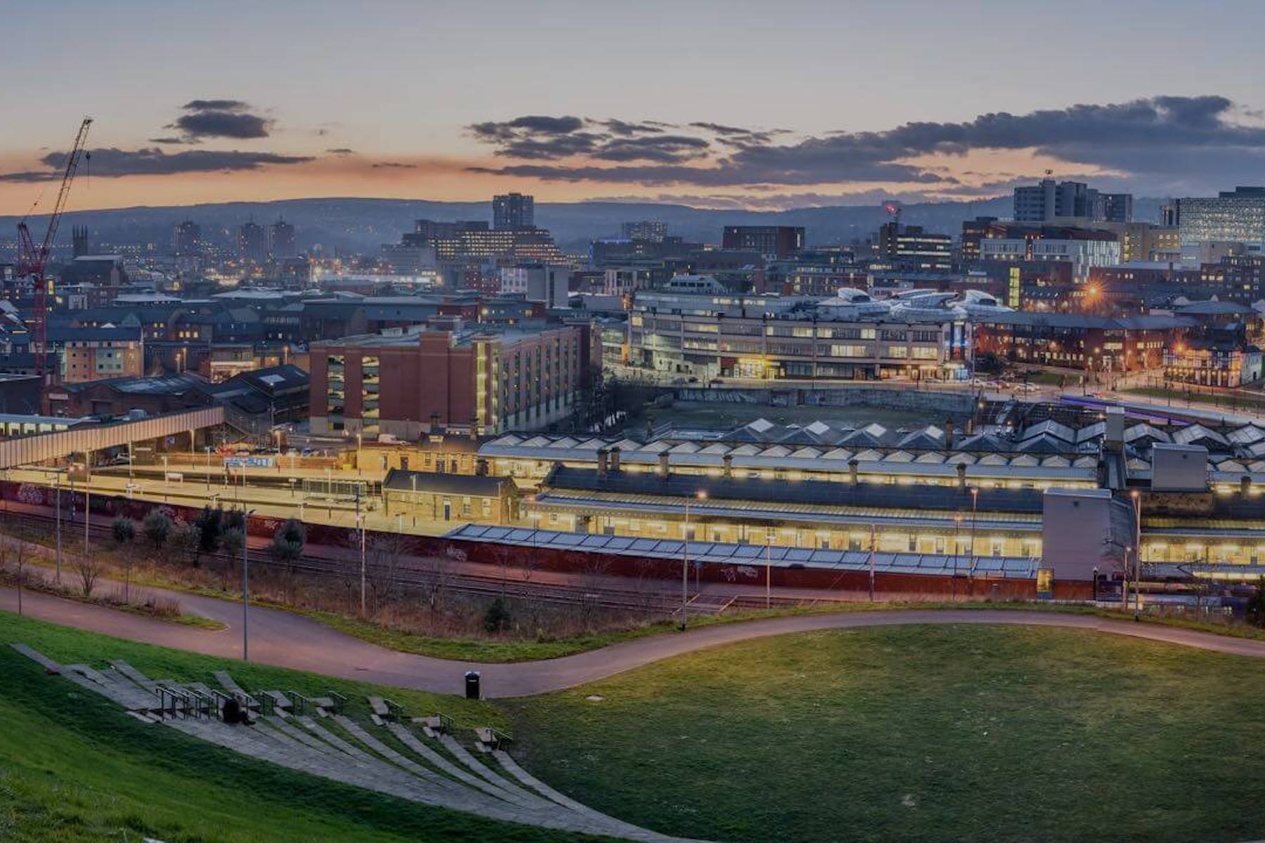 View across Sheffield from Park Hill