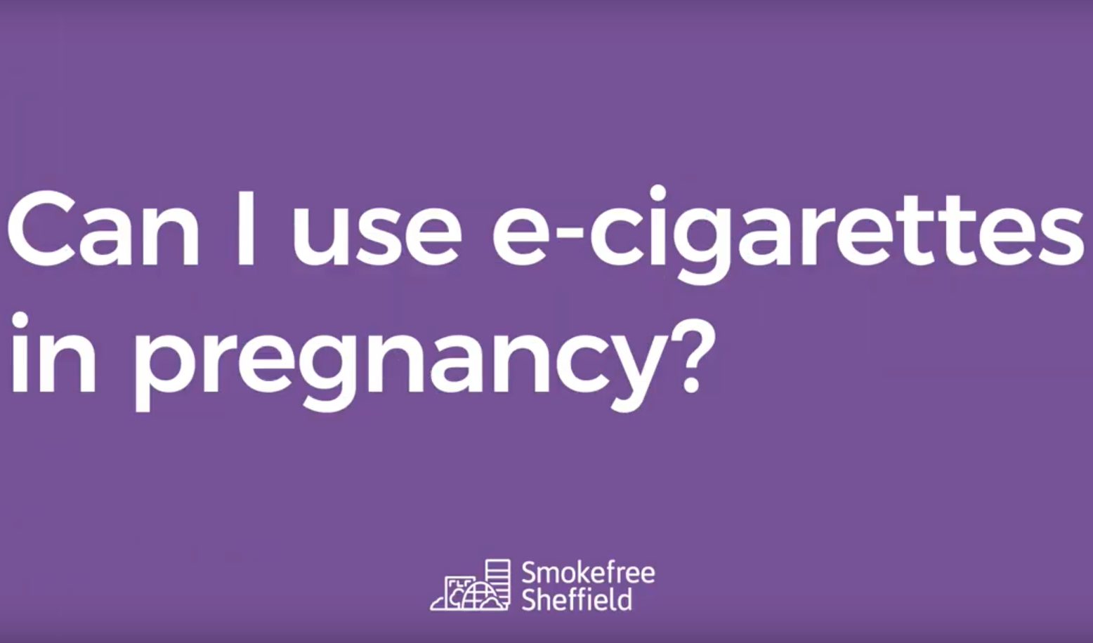 Screenshot from Smoking in Pregnancy Video